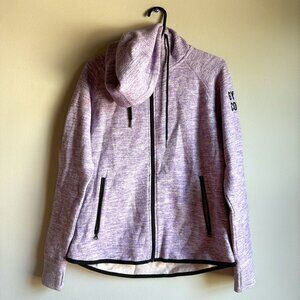 NWOT - GYM + COFFEE - Irish Athleisure Brand - Heather Purple Zip-Up Hoodie - M